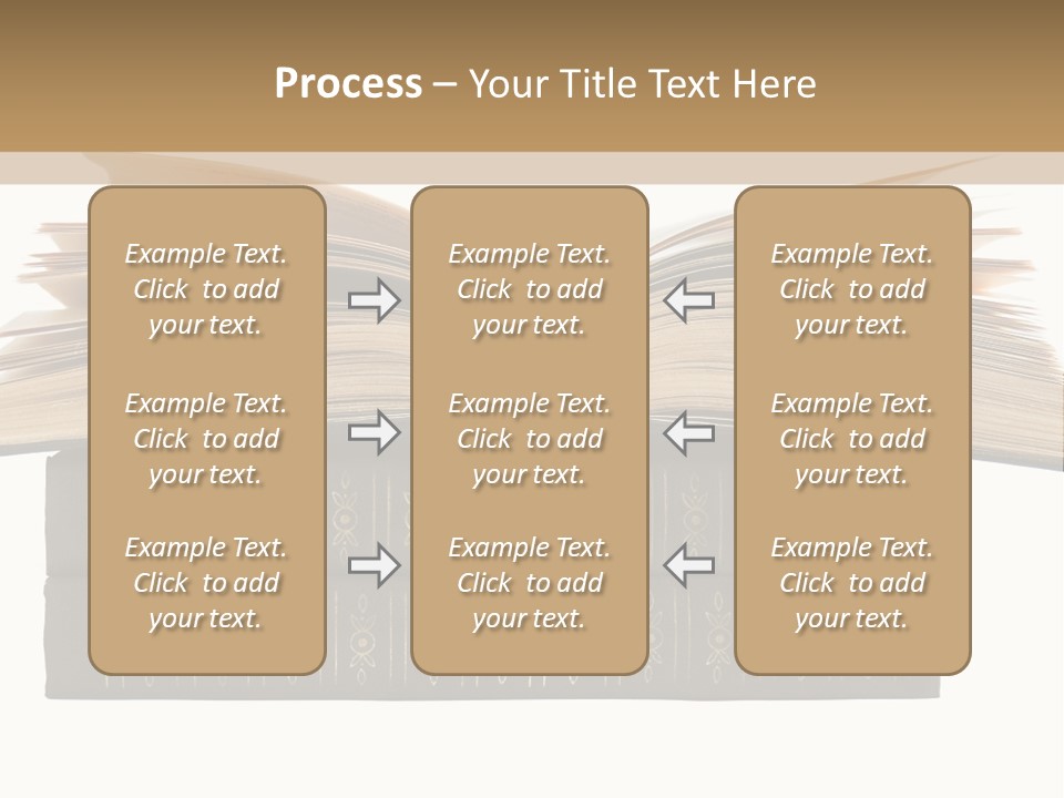 An Open Book On Top Of A Stack Of Books PowerPoint Template