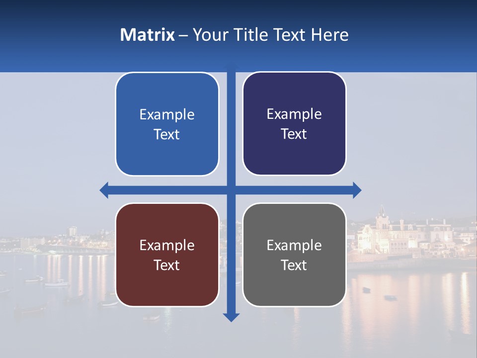 A Large Body Of Water With Boats In It PowerPoint Template