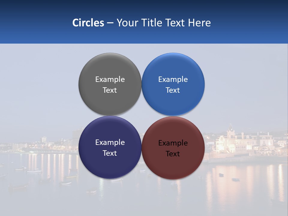 A Large Body Of Water With Boats In It PowerPoint Template