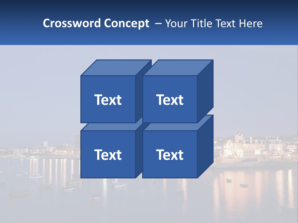 A Large Body Of Water With Boats In It PowerPoint Template