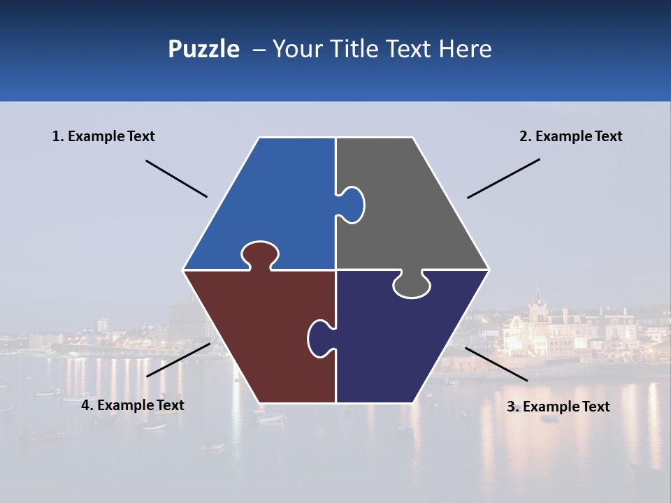 A Large Body Of Water With Boats In It PowerPoint Template