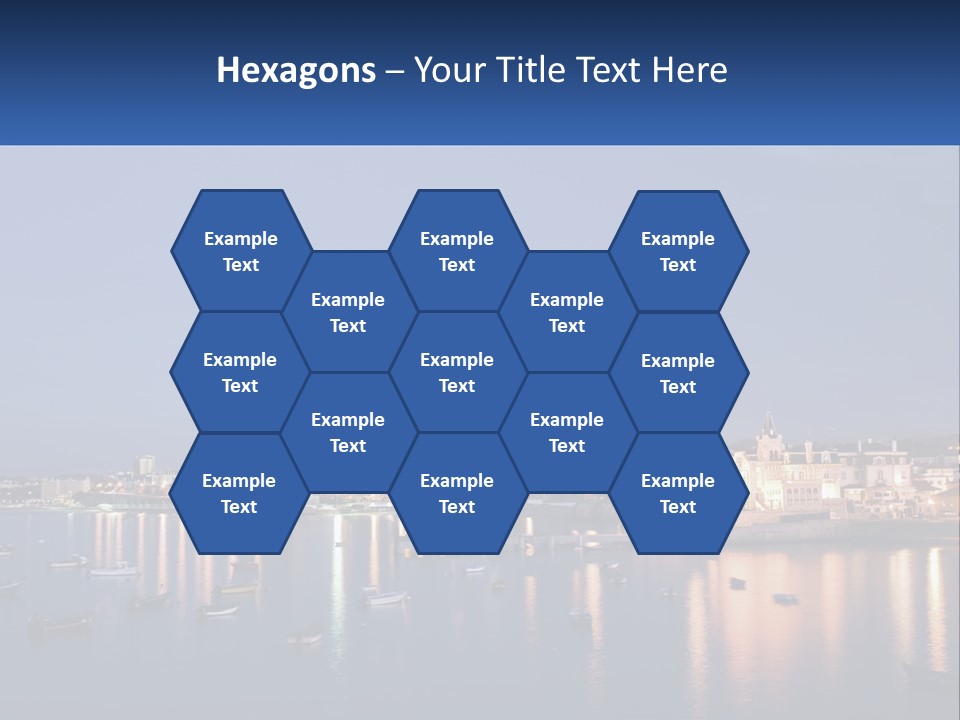 A Large Body Of Water With Boats In It PowerPoint Template