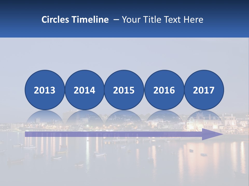 A Large Body Of Water With Boats In It PowerPoint Template