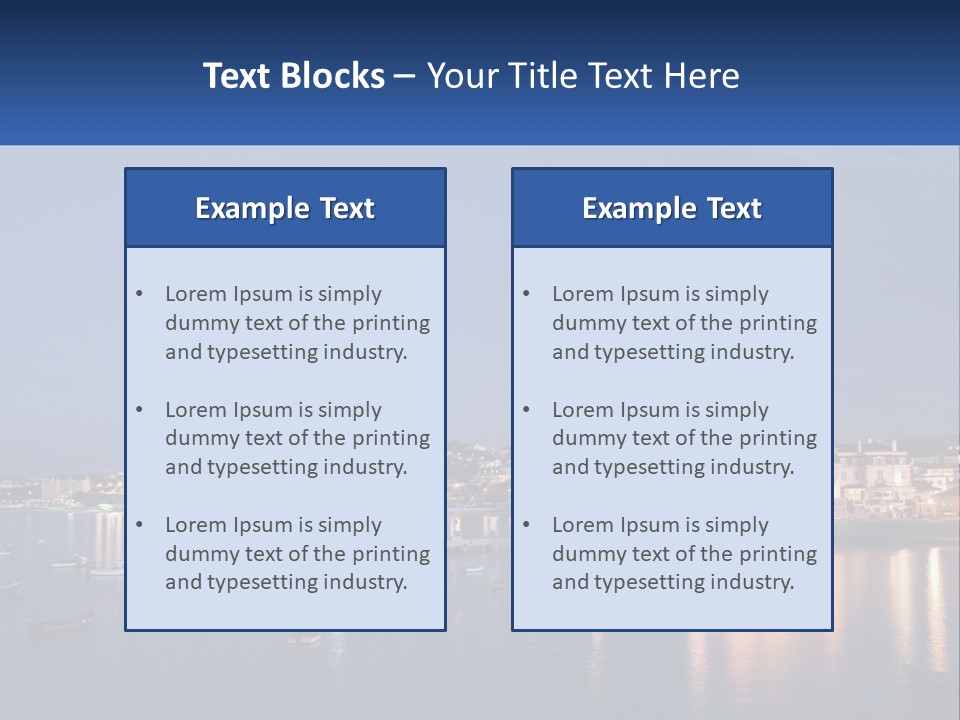 A Large Body Of Water With Boats In It PowerPoint Template