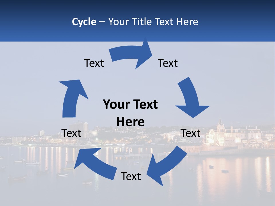 A Large Body Of Water With Boats In It PowerPoint Template