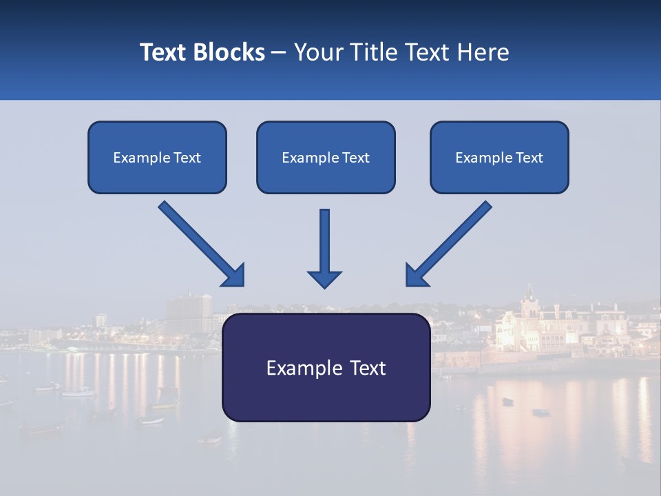 A Large Body Of Water With Boats In It PowerPoint Template