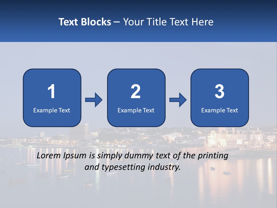 A Large Body Of Water With Boats In It PowerPoint Template
