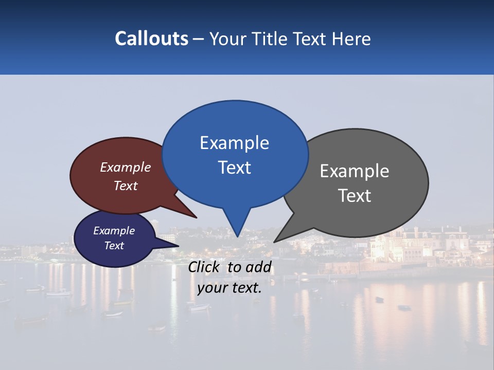 A Large Body Of Water With Boats In It PowerPoint Template