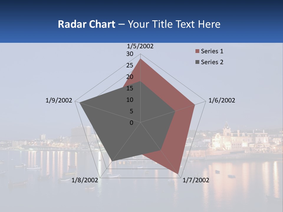 A Large Body Of Water With Boats In It PowerPoint Template