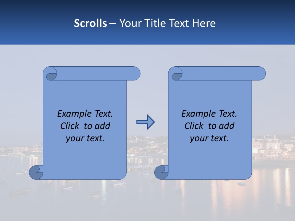 A Large Body Of Water With Boats In It PowerPoint Template