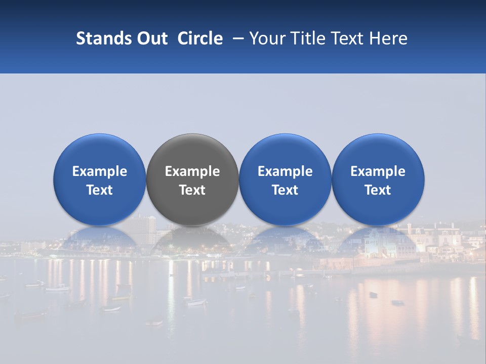 A Large Body Of Water With Boats In It PowerPoint Template