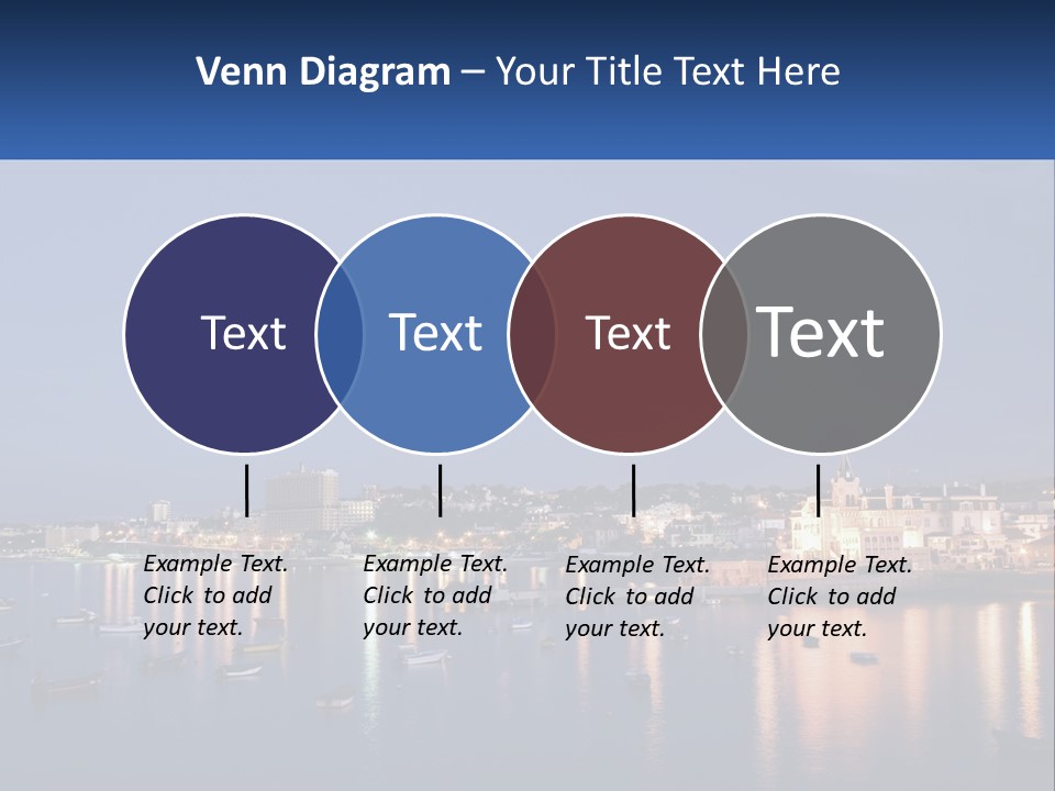 A Large Body Of Water With Boats In It PowerPoint Template