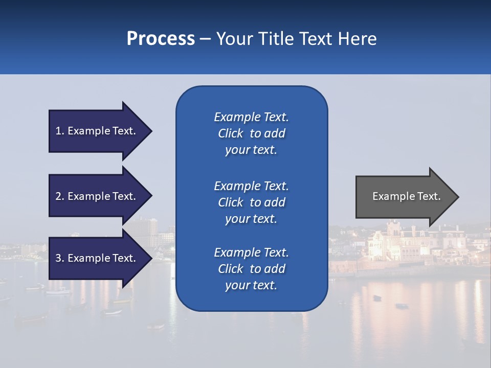 A Large Body Of Water With Boats In It PowerPoint Template
