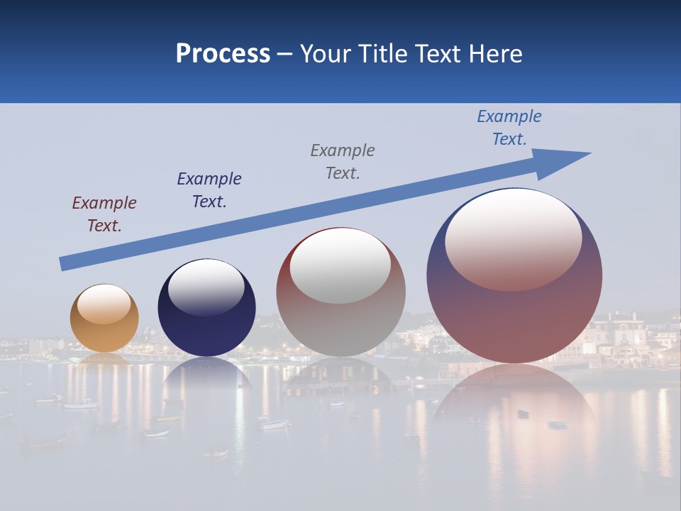 A Large Body Of Water With Boats In It PowerPoint Template