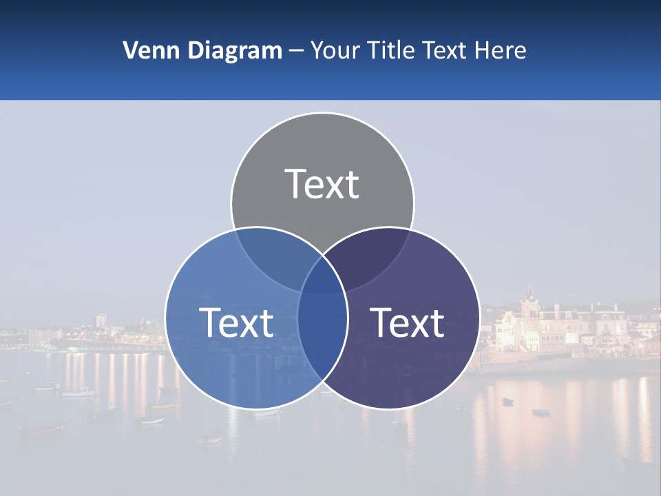 A Large Body Of Water With Boats In It PowerPoint Template