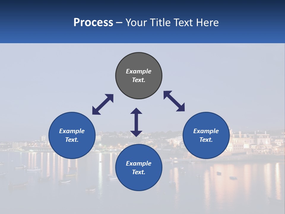 A Large Body Of Water With Boats In It PowerPoint Template