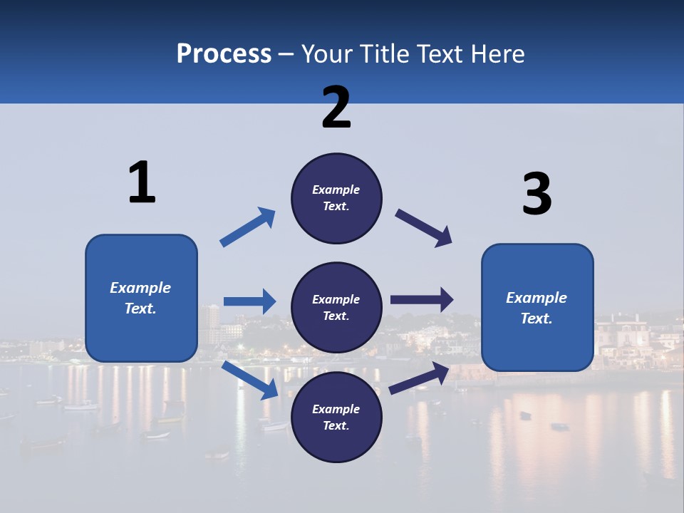 A Large Body Of Water With Boats In It PowerPoint Template