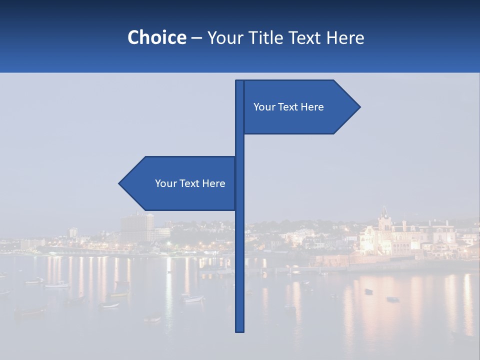 A Large Body Of Water With Boats In It PowerPoint Template