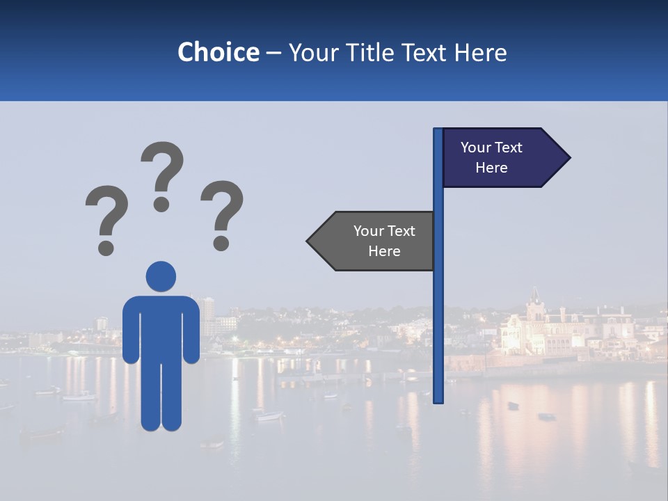 A Large Body Of Water With Boats In It PowerPoint Template