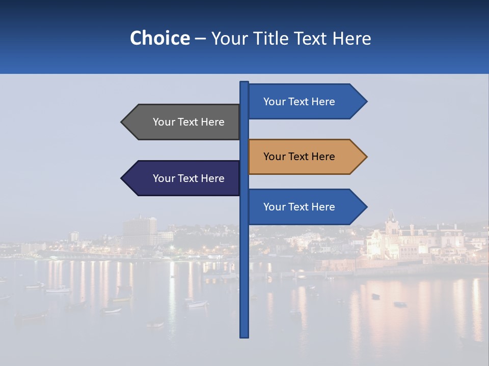 A Large Body Of Water With Boats In It PowerPoint Template