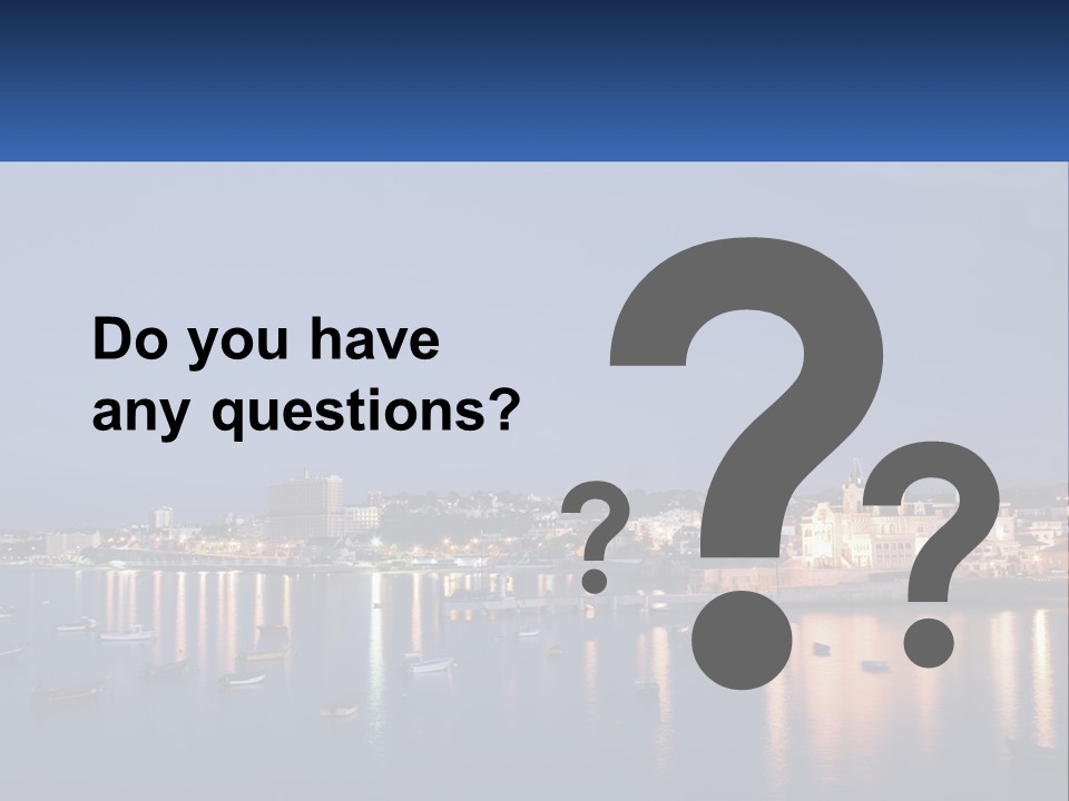 A Large Body Of Water With Boats In It PowerPoint Template