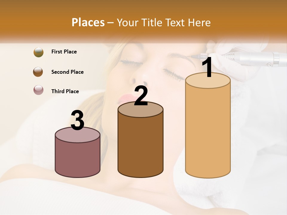 A Woman Getting Her Hair Done By A Hair Stylist PowerPoint Template