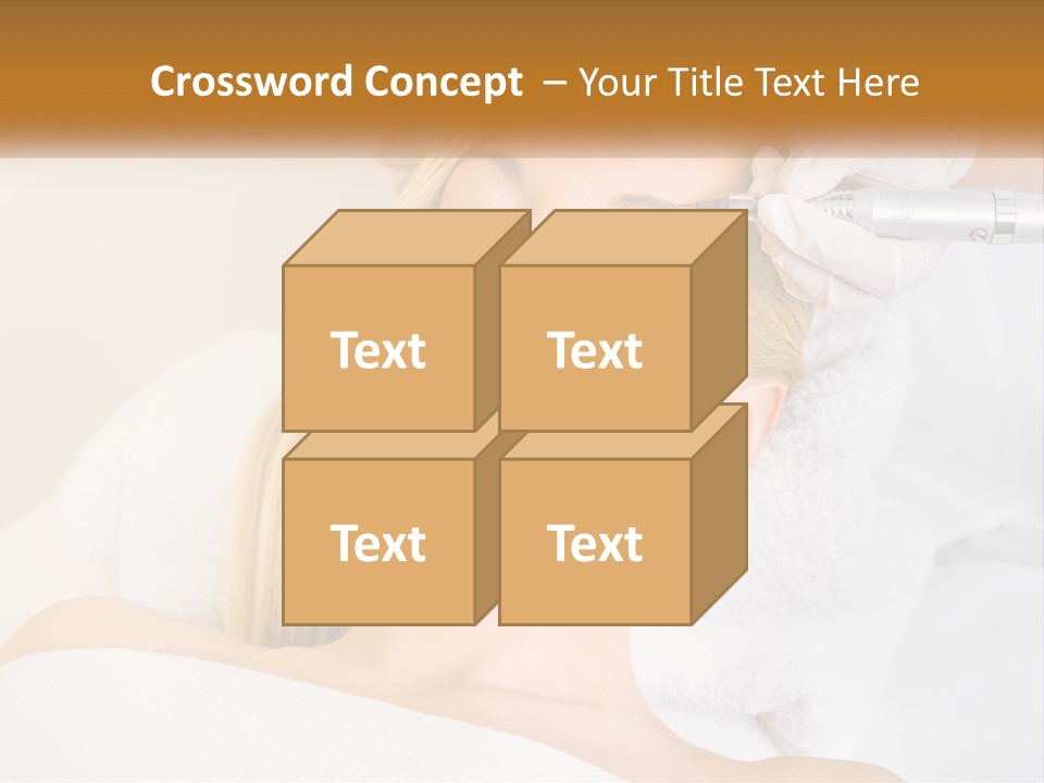 A Woman Getting Her Hair Done By A Hair Stylist PowerPoint Template