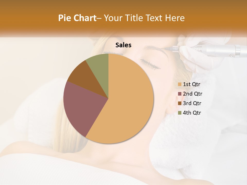 A Woman Getting Her Hair Done By A Hair Stylist PowerPoint Template
