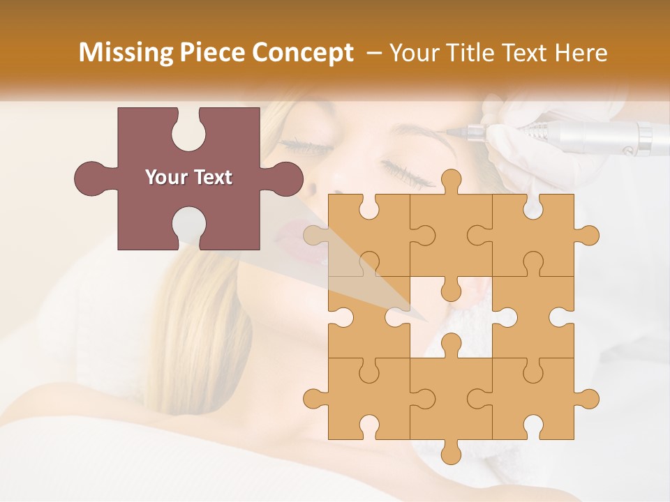 A Woman Getting Her Hair Done By A Hair Stylist PowerPoint Template