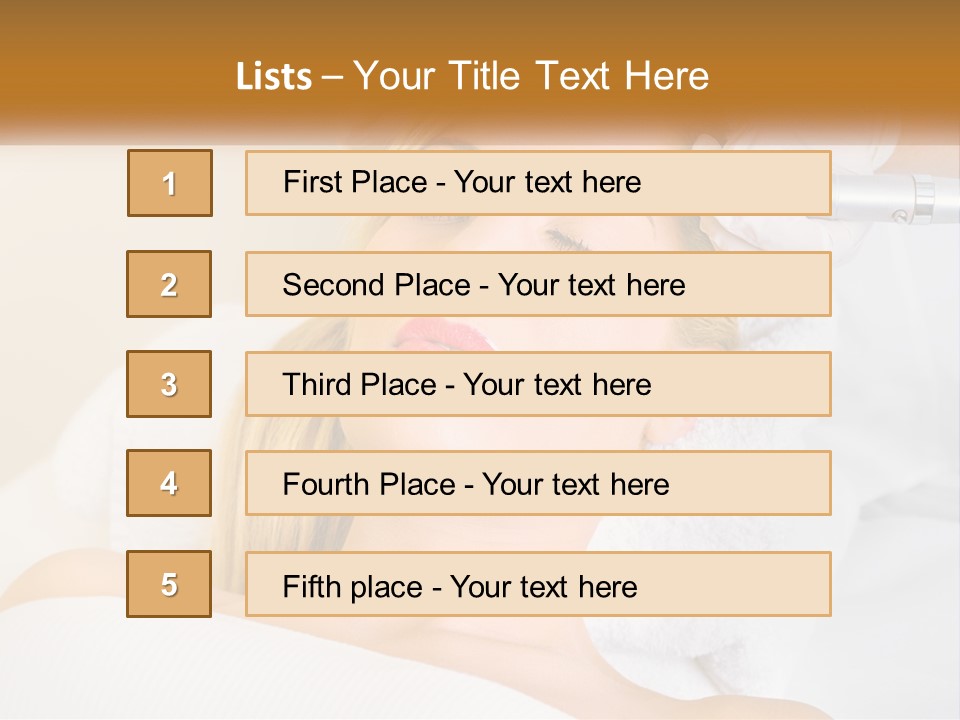A Woman Getting Her Hair Done By A Hair Stylist PowerPoint Template