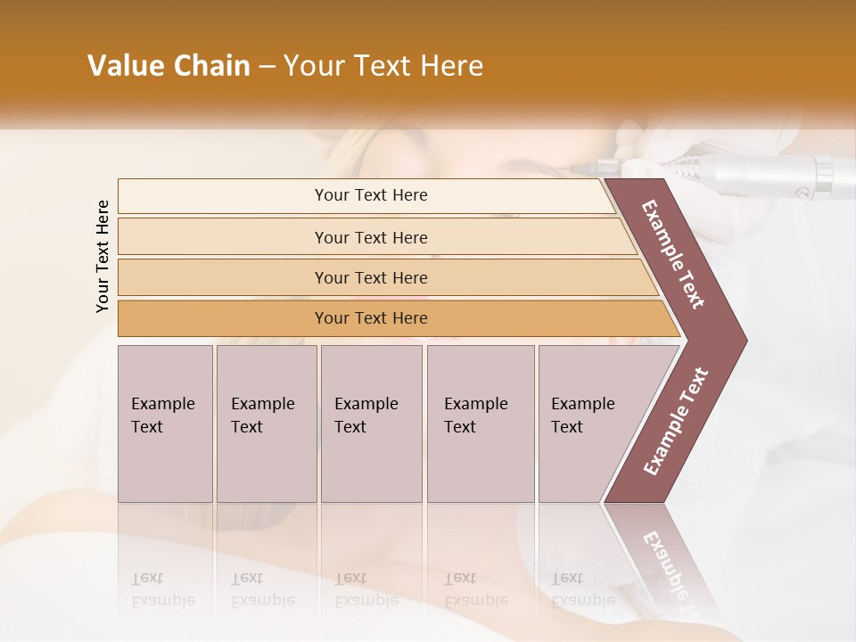 A Woman Getting Her Hair Done By A Hair Stylist PowerPoint Template