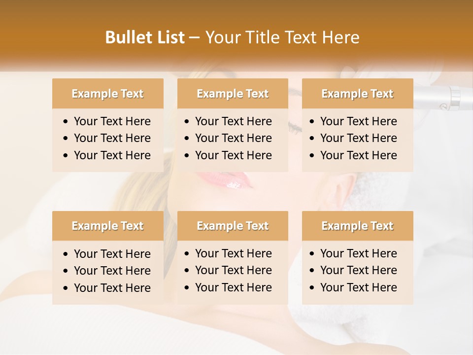 A Woman Getting Her Hair Done By A Hair Stylist PowerPoint Template