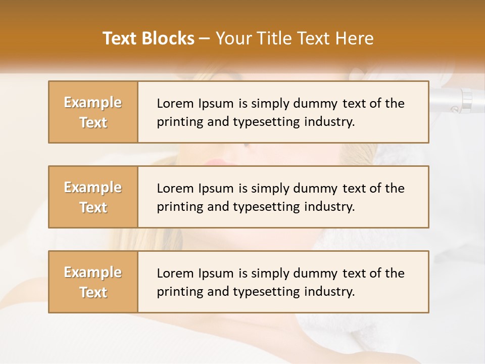 A Woman Getting Her Hair Done By A Hair Stylist PowerPoint Template