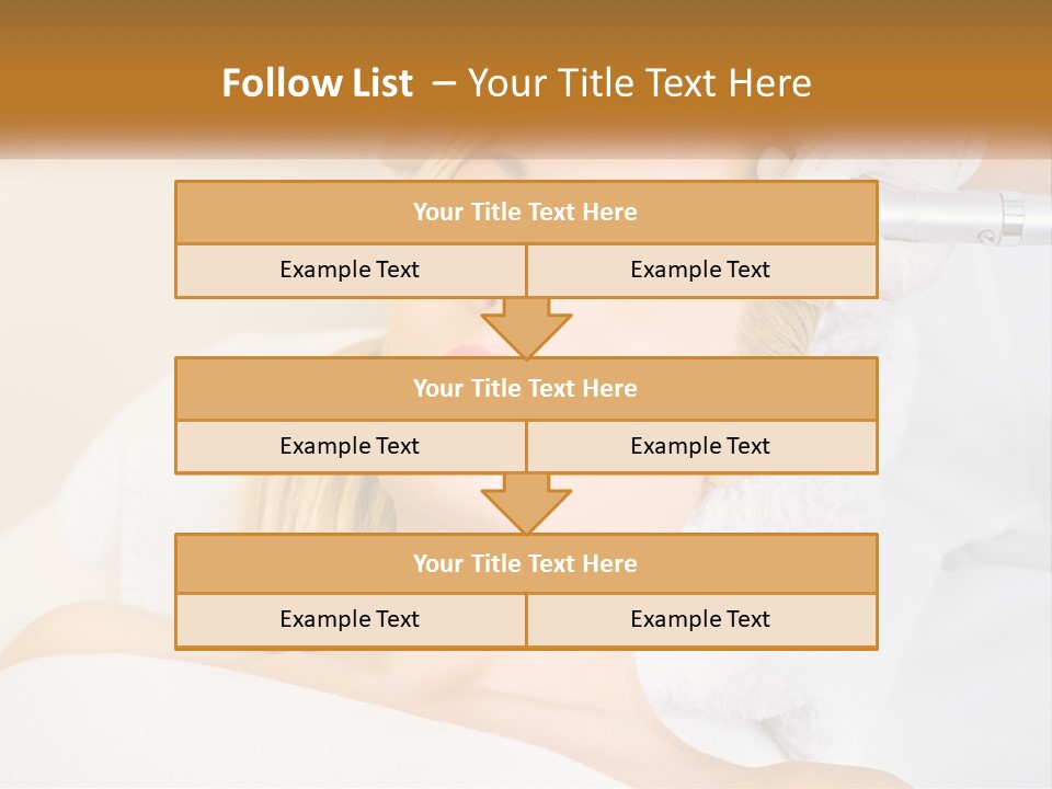 A Woman Getting Her Hair Done By A Hair Stylist PowerPoint Template