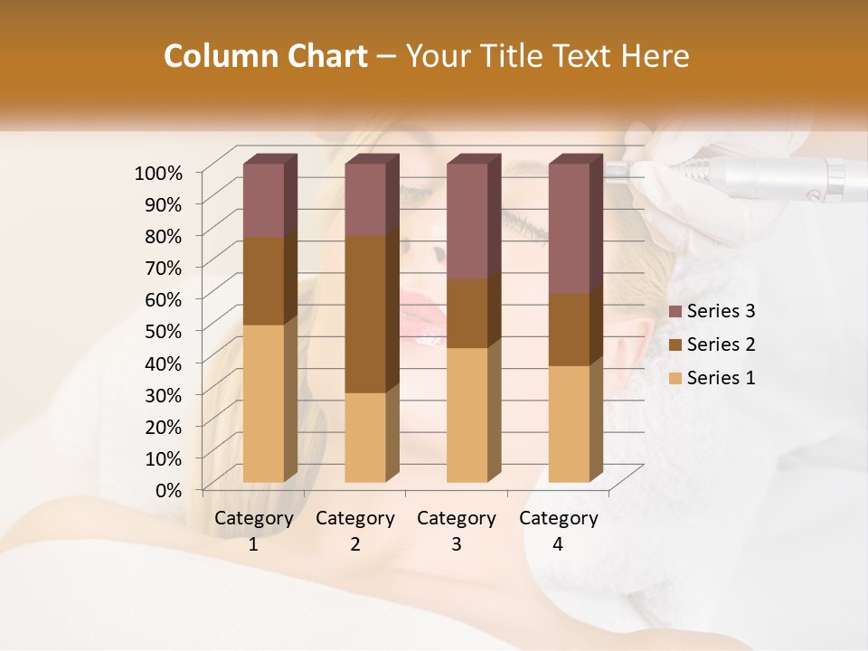 A Woman Getting Her Hair Done By A Hair Stylist PowerPoint Template