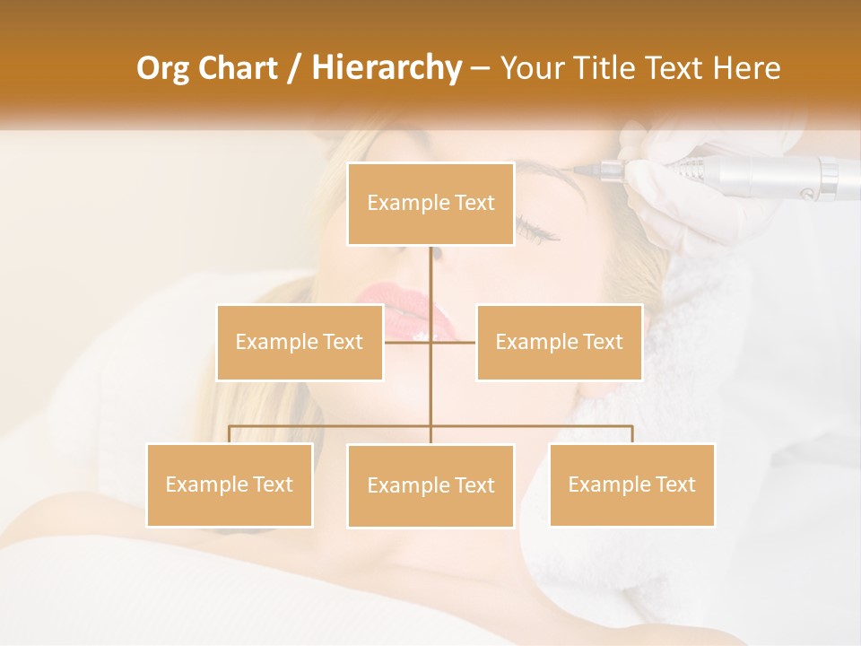 A Woman Getting Her Hair Done By A Hair Stylist PowerPoint Template