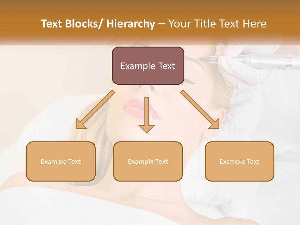 A Woman Getting Her Hair Done By A Hair Stylist PowerPoint Template