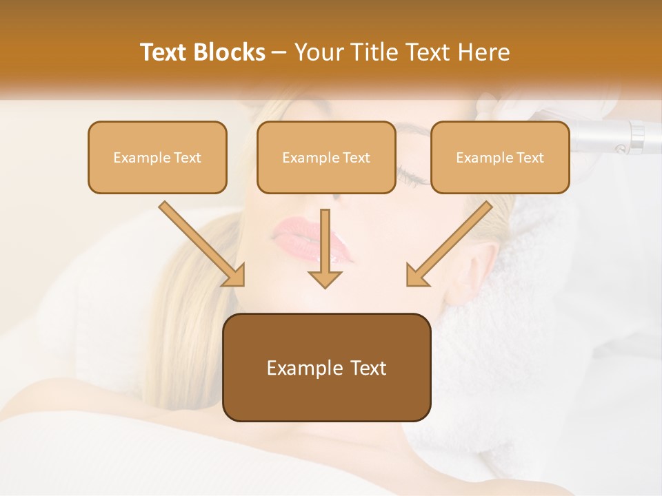 A Woman Getting Her Hair Done By A Hair Stylist PowerPoint Template