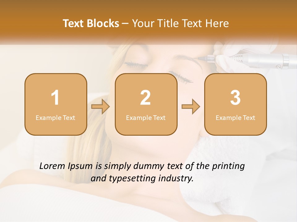 A Woman Getting Her Hair Done By A Hair Stylist PowerPoint Template