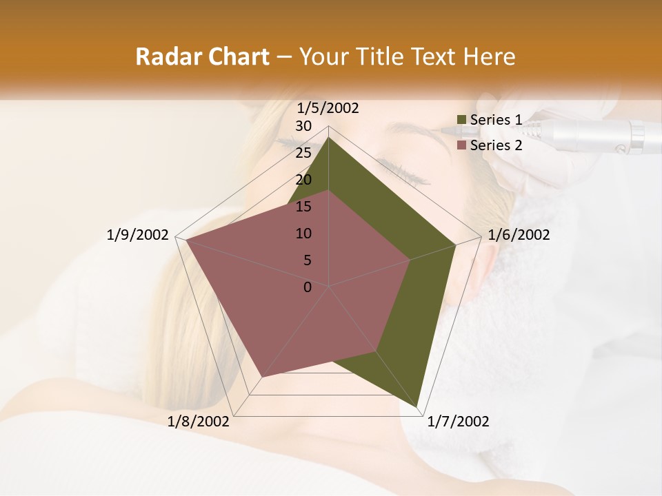 A Woman Getting Her Hair Done By A Hair Stylist PowerPoint Template