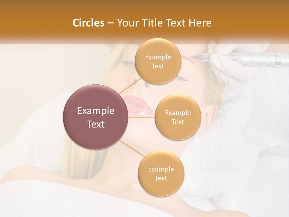 A Woman Getting Her Hair Done By A Hair Stylist PowerPoint Template