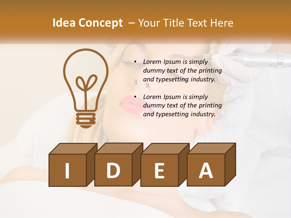 A Woman Getting Her Hair Done By A Hair Stylist PowerPoint Template