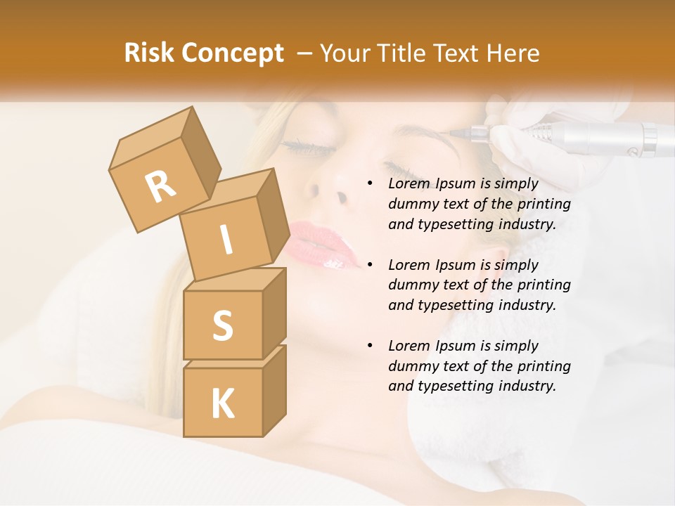 A Woman Getting Her Hair Done By A Hair Stylist PowerPoint Template