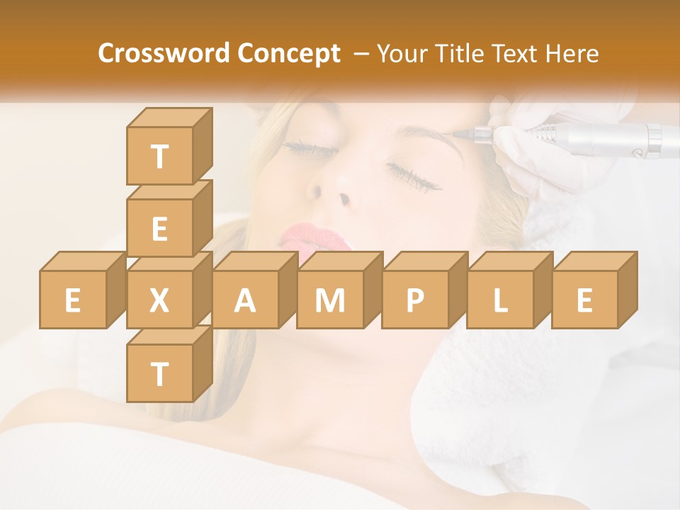 A Woman Getting Her Hair Done By A Hair Stylist PowerPoint Template