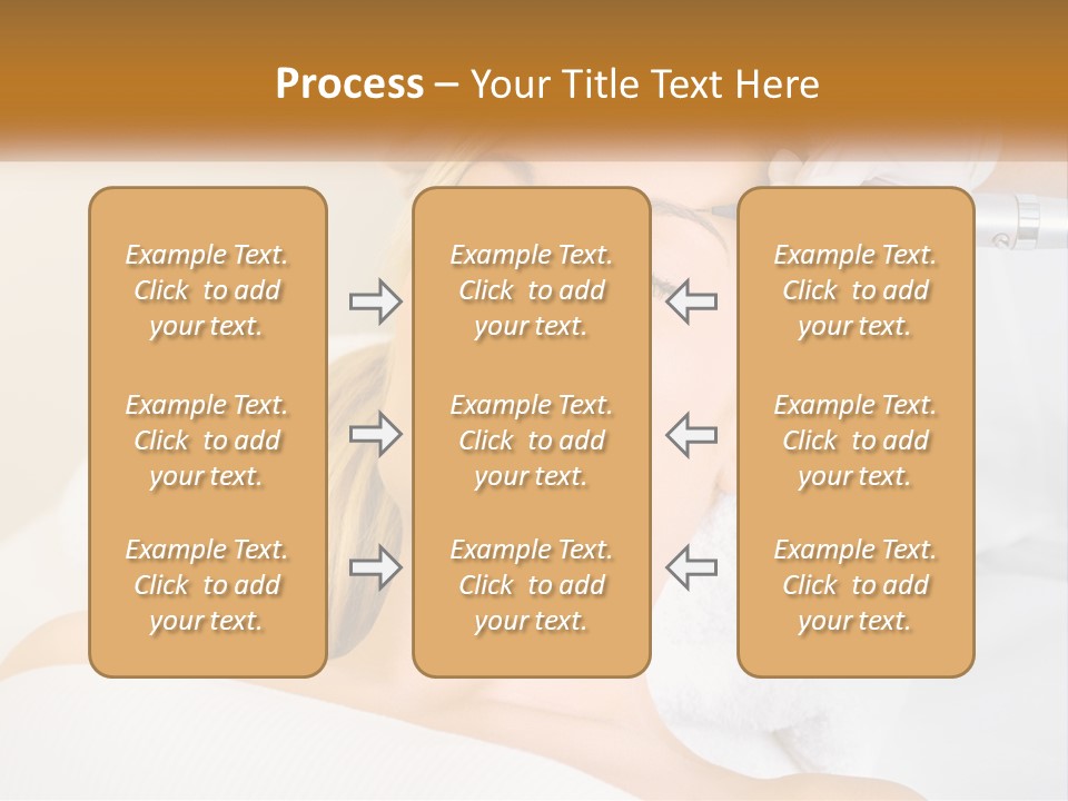 A Woman Getting Her Hair Done By A Hair Stylist PowerPoint Template