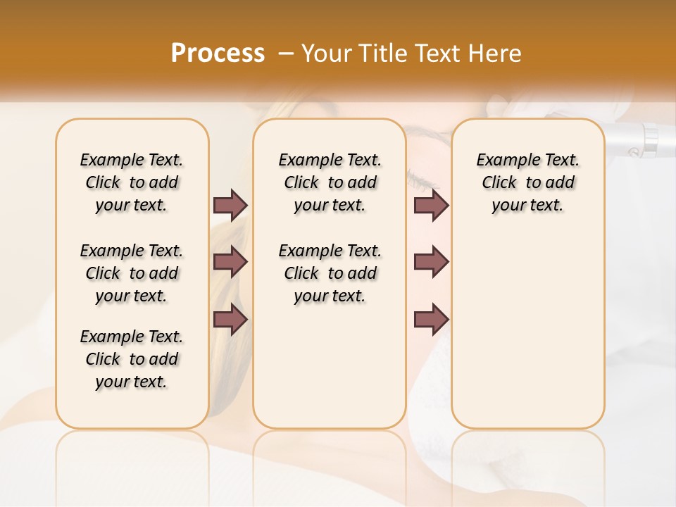 A Woman Getting Her Hair Done By A Hair Stylist PowerPoint Template
