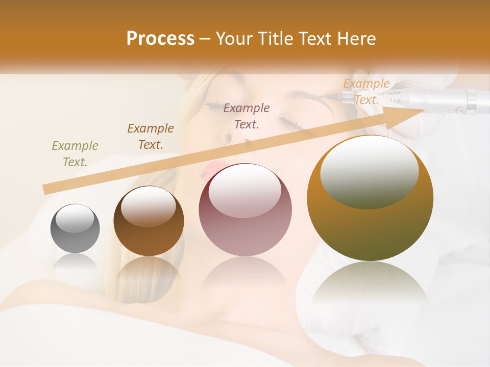 A Woman Getting Her Hair Done By A Hair Stylist PowerPoint Template