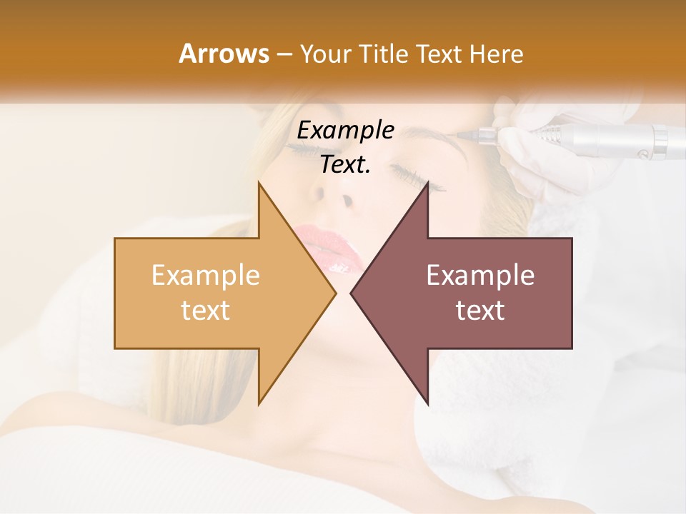 A Woman Getting Her Hair Done By A Hair Stylist PowerPoint Template