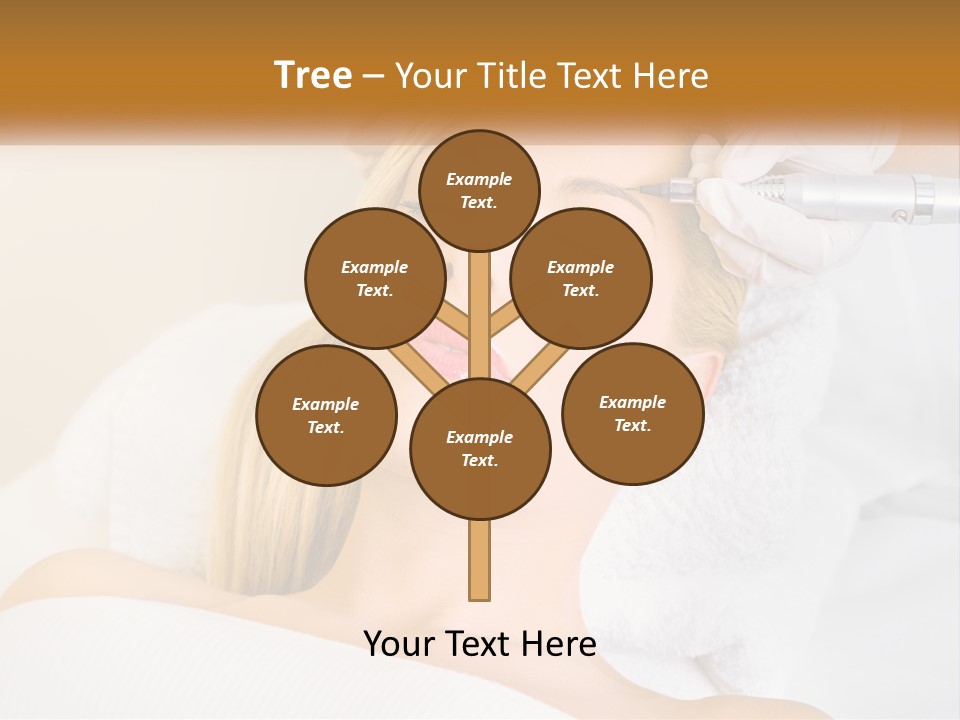 A Woman Getting Her Hair Done By A Hair Stylist PowerPoint Template