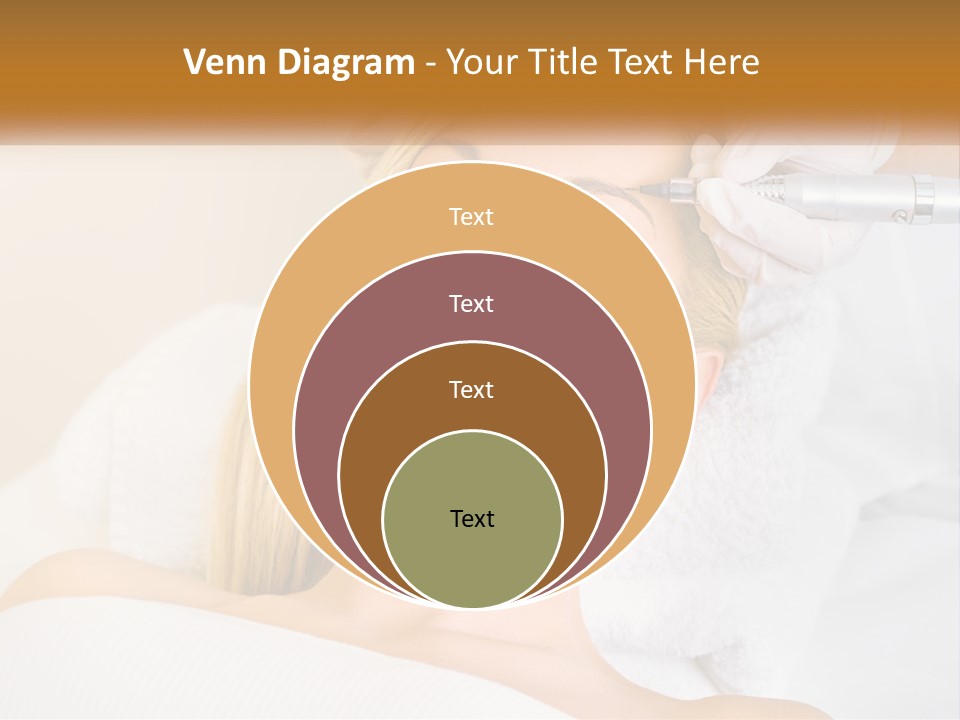 A Woman Getting Her Hair Done By A Hair Stylist PowerPoint Template